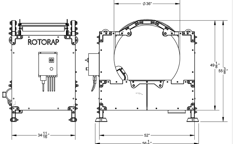 Rotorap 360 Dimensions